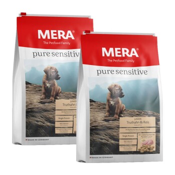 MERA Pure Sensitive Junior Truthahn & Reis 2×12,5 kg