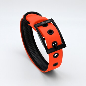 Biothane Halsband Orange neon orange XXL