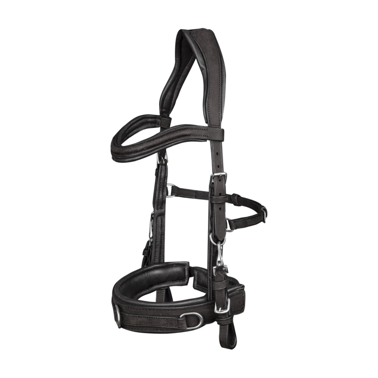 Waldhausen Lederkappzaum Anatomic - schwarz, Größe WB - Image 5