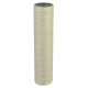 Eine vertikale Rolle aus natürlichem Sisal-Seil, ideal für Katzenkratzbäume, die eine strukturierte, beige Oberfläche zeigt.