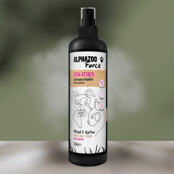 ALPHAZOO Zeck-Attack 200ml – Zeckenspray für Hunde, Katzen, Haus- und Hoftiere 500 ml