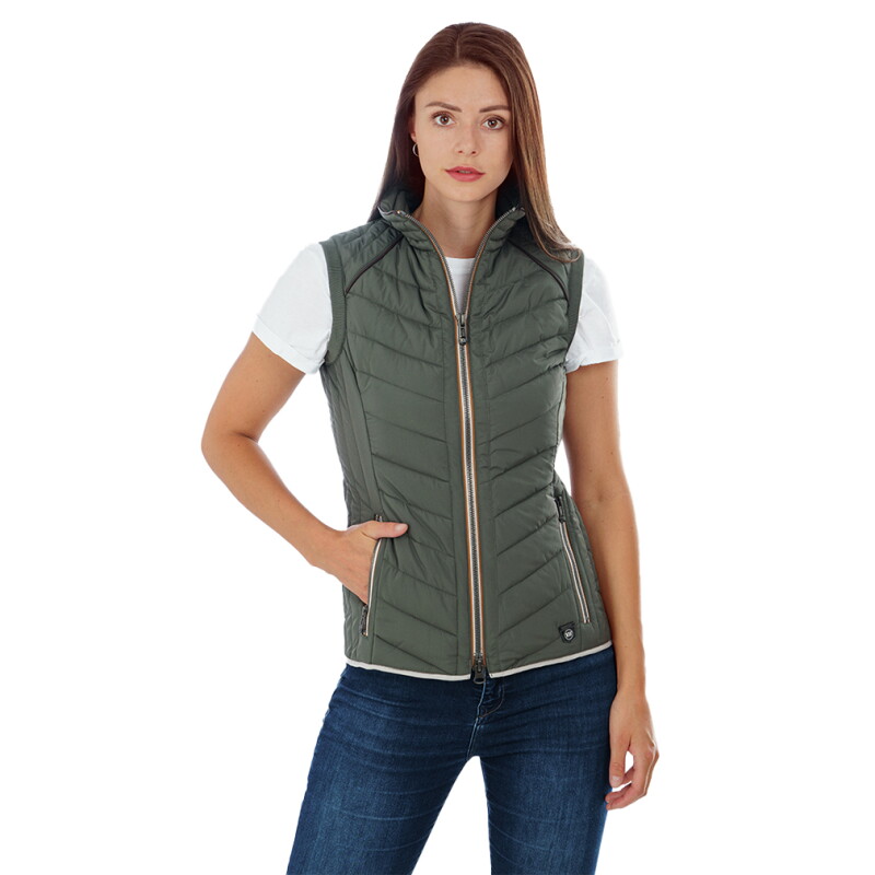 Knuffelwuff Damen Weste Riverside khaki 38 - EU