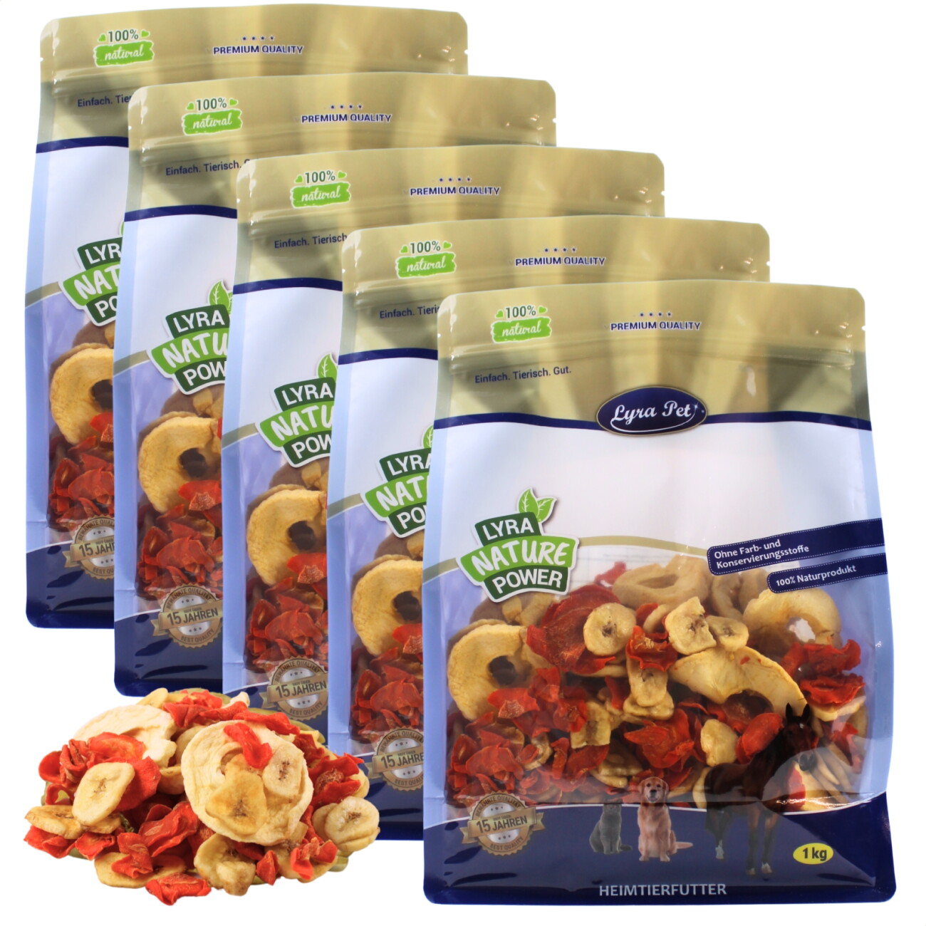 Lyra Pet Obst-Gemüse-Mix getrocknet 5 kg - Image 1