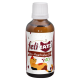 Flasche mit feli TATZ Bio-HaarballenÖl für Katzen, mit einer verspielten Katzenillustration und 'BIO'-Label, das die Haarballenlinderung fördert.