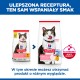 Opakowania karmy Hill's Science Plan dla kotów z wizerunkiem kota; widoczny tekst „ULEPSZONA RECEPTURA, TEN SAM WSPANIAŁY SMAK”, „ACTIVBIOME+” i polska informacja na opakowaniu.