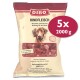 DIBO Rindfleisch-Hundefutterpaket, das eine Portion von 2000 g zeigt, als ergänzendes Tiefkühlfutter mit herzhaftem Rindfleisch für Hunde gekennzeichnet.