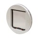 Große Katzenklappe für Glas und Wandmontage mit manueller 4-Wege-Verriegelung – Weiß (357W)