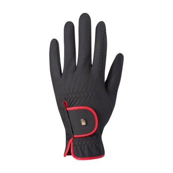 Reithandschuhe Roeck Grip S Lona schwarz 8 cm