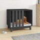 Hundehütte Massivholz Kiefer Hundehöhle Hundebett grau 70 cm, 50 cm, 62 cm