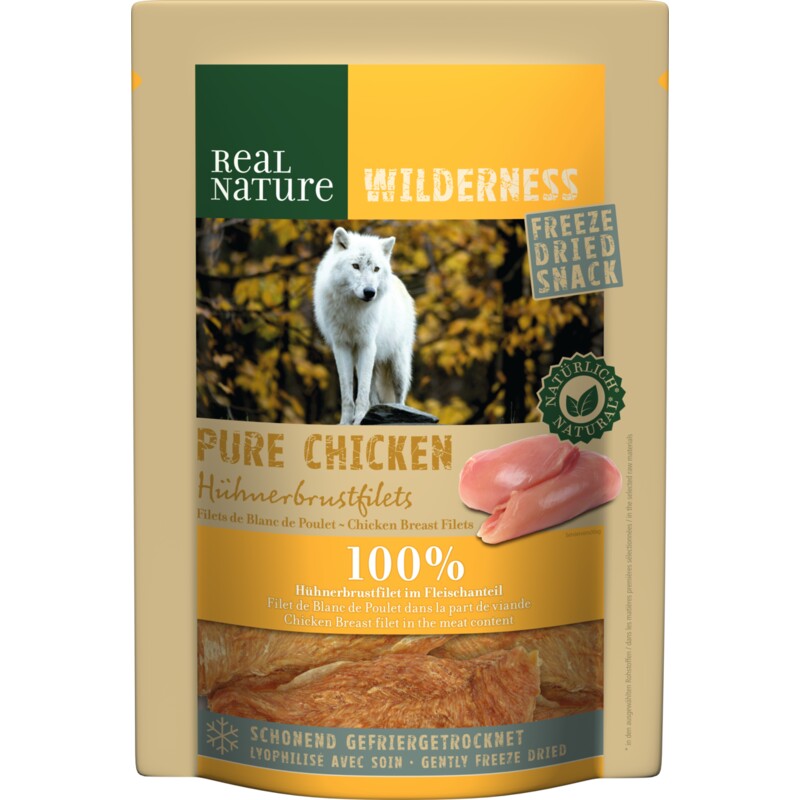 REAL NATURE WILDERNESS Snacks lyophilisés 100 g Pure Chicken