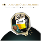 Sheba Sauce Collection Katzenfutterverpackung mit einer schwarzen Katze und "Köstliche Geflügelmahlzeiten" mit Truthahn, Huhn und Gemüse.