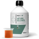 Flasche REAVET Arthro Gelenköl, ein Gelenkunterstützungsöl für Osteoarthritis, mit einem Messbecher, der 30 ml orangefarbener Flüssigkeit zeigt.