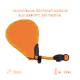 Verstellbarer Hundehalsband aus strapazierfähigem Seilmaterial, mit einem leuchtend orangefarbenen Hintergrund, mit Text, der die Größe (35-60 cm) und Dicke (12 mm) angibt.
