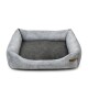 SoftColor luxury dog bed in grau color khaki M