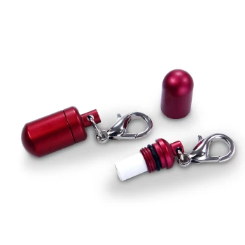 Aluminium-Adresshülse rubin 1,2 cm