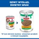 Puszki karmy Hill's Science Plan Puppy z kurczakiem, stare vs nowe opakowanie, tekst 'NOWY WYGLĄD, ŚWIETNY SMAK.'