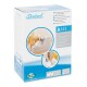 Drinkwell PetSafe 1,2L Mini Haustier-Wasserspringbrunnen-Verpackung mit Hund und Katze beim Trinken, mit mehrsprachigem Text.