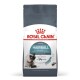 Royal Canin Hairball cat food bag, featuring a cat image, claims to reduce hairball formation in 14 days, with a blue circle stating "Proven Results."