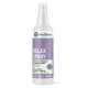 AniForte Relax Spray-Flasche — lila Sprühflasche mit Aufschrift ‚RELAX SPRAY‘ und ‚Sanfte Entspannung & innere Balance‘, mit Lavendel, Vanille & Kamille.