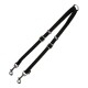 2 Hundeleinen-Koppler Schwarz 1.6 x 35-56 cm