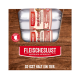 FLEISCHESLUST meat&treat Rinderleberwurst Haustierpackung mit 'So isst halt ein Tier.' und 'Made in Germany'-Abzeichen