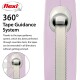 Flexi retractable dog leash featuring a 360° tape guidance system, with a light purple handle and a white tape.
