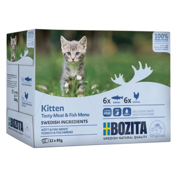 Kitten Multibox Lachs Huhn 12x85g
