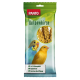 PANTO Kolbenhirse Vogelfutterpackung mit einem blauen Wellensittich und einem gelben Kanarienvogel, beschriftet mit "100% Naturprodukt" und "Handverlesen."