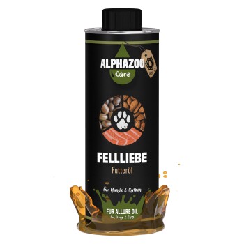 ALPHAZOO Fellliebe Futteröl für Hunde und Katzen 500 ml