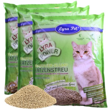 Lyra Power Grasfaser Katzenstreu klumpend