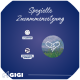Blauer Hintergrund mit dem Text "Spezielle Zusammensetzung", Icons für L-Carnitin und Taigawurzel-Extrakt, plus Grafik von Kapseln und Pulver.
