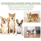 STUNDENLANGER SPIELSPASS — drei Hunde (Corgi, Shiba Inu, Französische Bulldogge) mit Einblendungen eines Corgi, der mit einer Kugel spielt.
