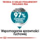 Obraz promocyjny karmy dla psów podkreślający 97% satysfakcji właścicieli w ciągu 28 dni, z polskim tekstem o wsparciu zdrowia trawiennego.