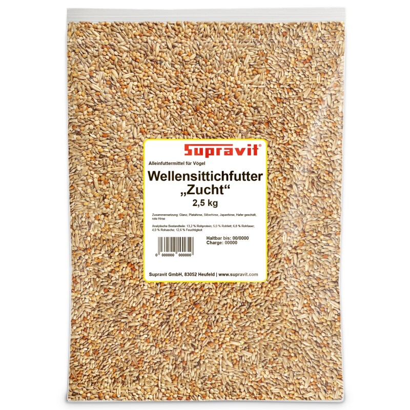 Supravit Wellensittichfutter Zuchtmischung 2,5 kg
