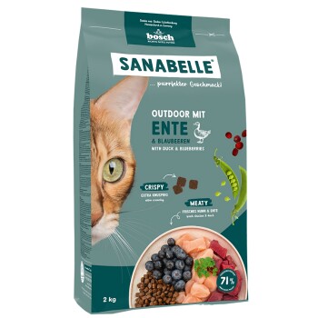 Trockenfutter Katze, Adult, Outdoor, mit Ente 2 kg