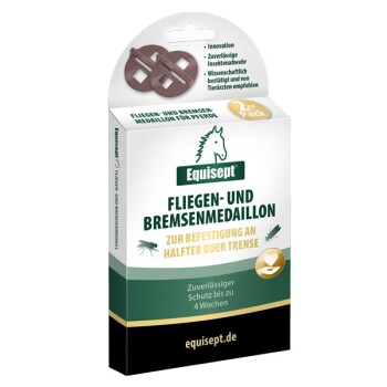 Fliegen- und Bremsenmedaillon 2 Stück