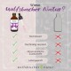"Wolfsbacher Natur" "Ruhe & Relax Tropfen" Flasche zeigt Vorteile: hohe Dosierung, umweltfreundlich, keine Zusatzstoffe, labortestet.