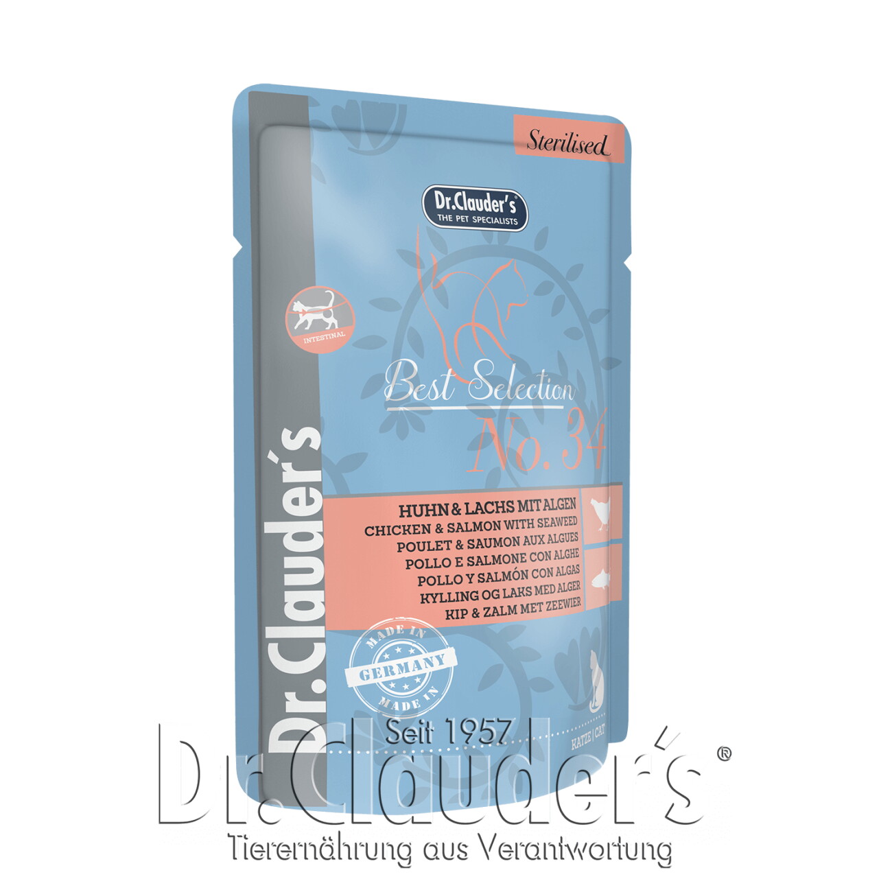 Dr. Clauder's Best Selection Sterilised No 34 Huhn & Lachs mit Algen
