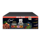 Cesar Mega-Pack Hundefutterbox mit Westie-Foto, der Aufschrift „MEGA-PACK“ und „24x 100g“, sowie den Begriffen „Terrine“ und „Getreidefrei“.