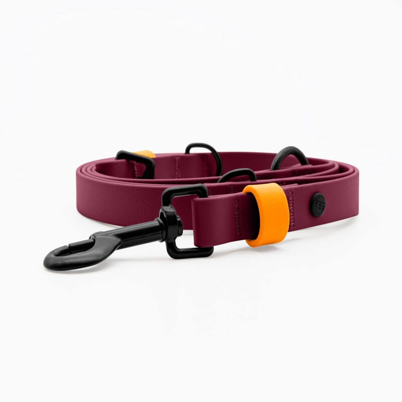 THE DOG IDEA Biothane Hundeleine Bordeaux M