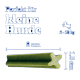 Grüner Hundesnack für kleine Hunde, misst 9 cm x 1,5 cm, mit dem Text "Perfekt für kleine Hunde" und einem Hundesymbol, geeignet für Hunde von 5-10 kg.