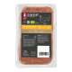Verpackte 400 g LIEBESGUT BARF‑MENÜ BIO‑HUHN Rohfutter-Schale mit Hühnerillustration und Etiketten