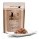Katzenfutterverpackung "catZ finefood N° 9" in Braun, zeigt Nassfutter, gekennzeichnet als getreidefrei und in Deutschland hergestellt.
