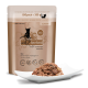 Katzenfutterverpackung "catZ finefood N° 9" in Braun, zeigt Nassfutter, gekennzeichnet als getreidefrei und in Deutschland hergestellt.