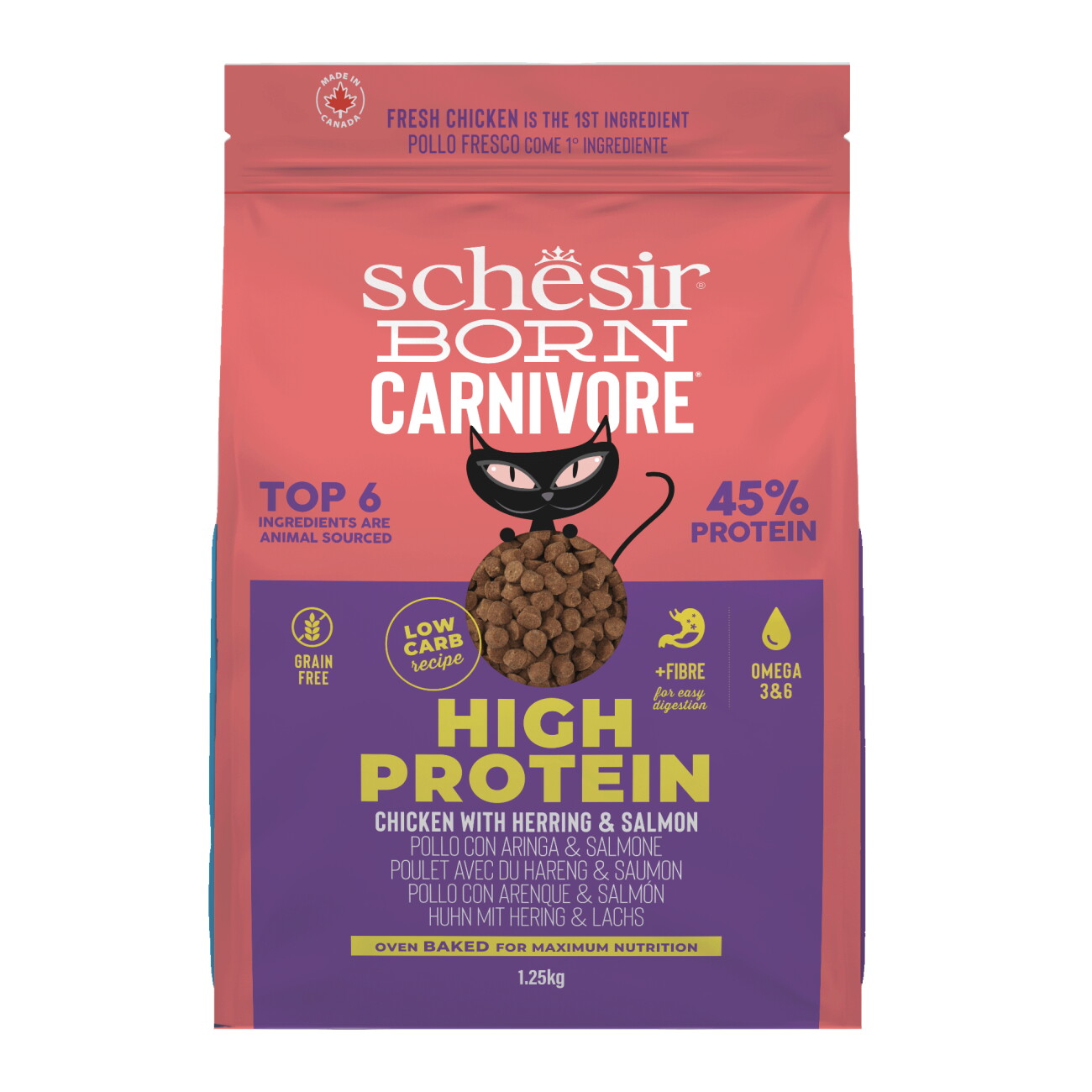Schesir Born Carnivore Chicken, Herring & Salmon 1.25kg
