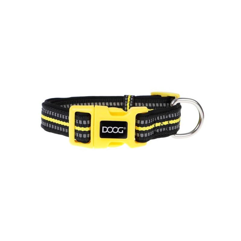 DOOG Neoprene Dog Collar BOLT (Neon) XS