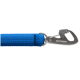 Blaue Hundeleine mit einem Metallclip, mit dem Markennamen "RUFFWEAR" auf dem Clip eingraviert.