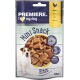 Premiere I Love My Dog Mini Snack Bites packaging featuring chicken-flavored treats, 95% chicken breast, 60g.