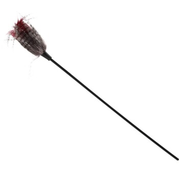 fishing rod for cats with feather duster