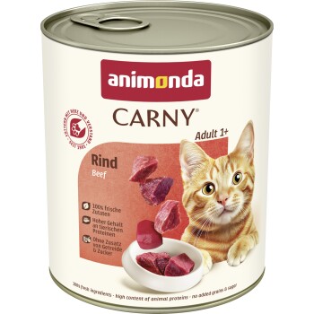 Meilleurs prix pour animonda Carny nourriture humide pour chat adulte Bœuf 12x800 g